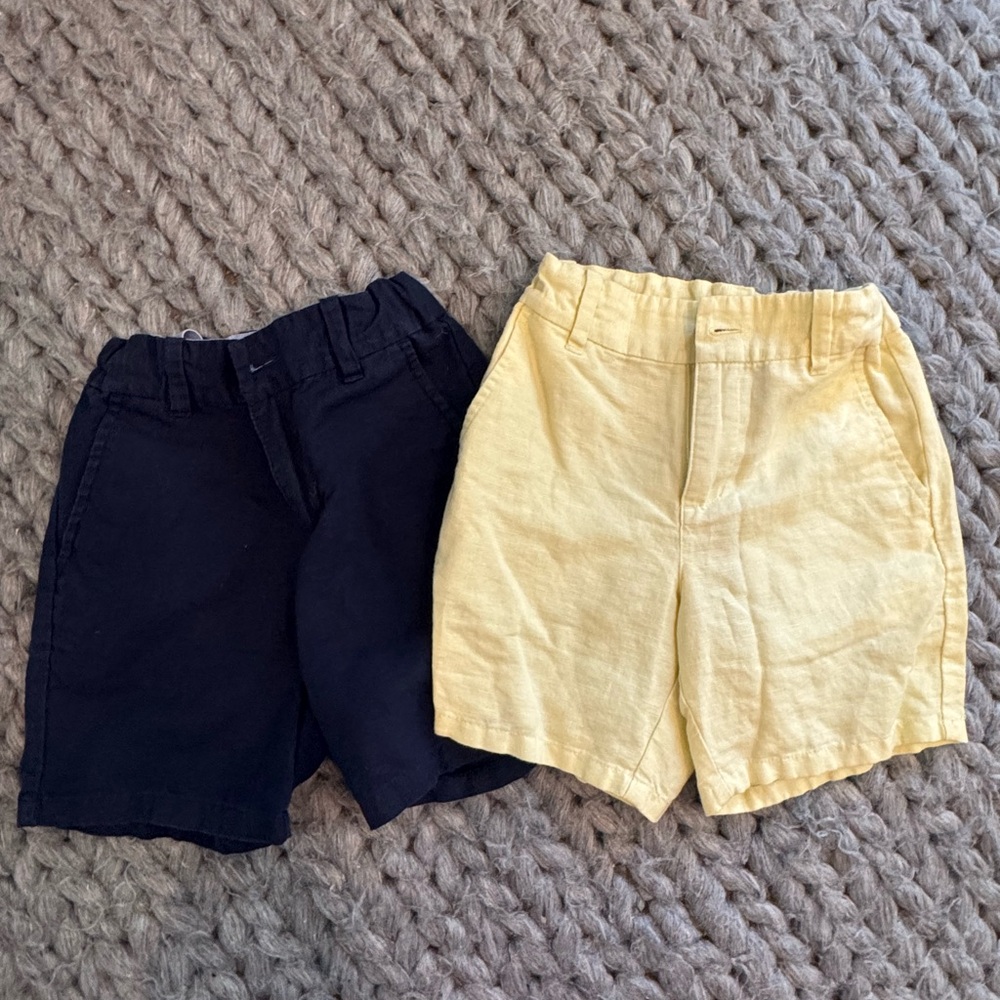 2 pair of Janie and Jack linen shorts